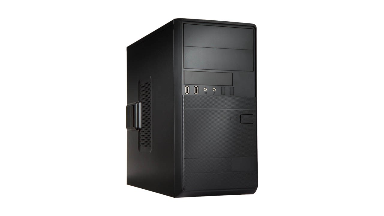 IN WIN skříň EFS054, 2x USB 3.0 + 2x USB 2.0, Mini Tower, bez zdroje, Black