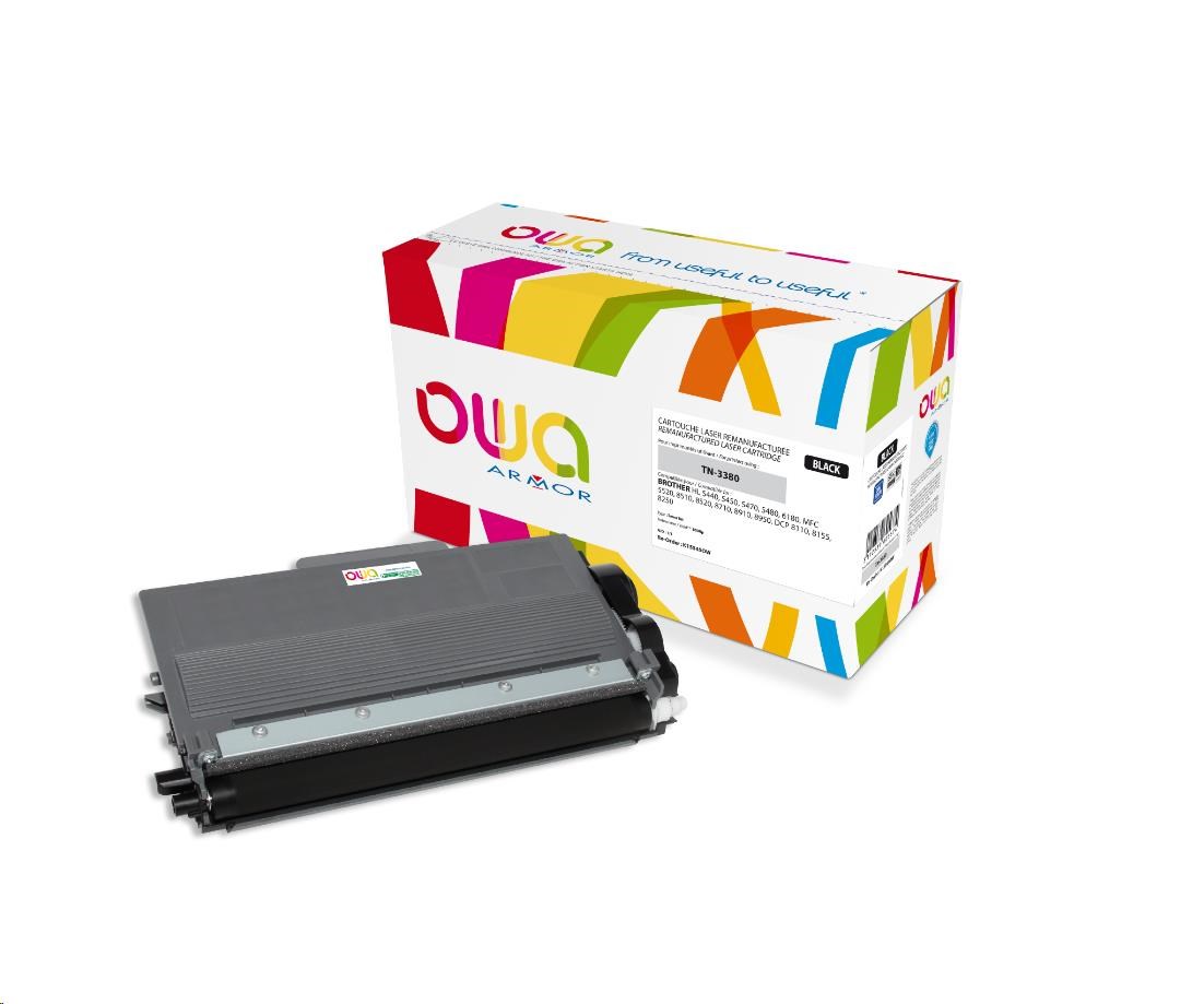 OWA Armor toner pro BROTHER HL 5440,5450,5470,5480,6180 MFC 8510,8515 DCP 8110,8000Stran,TN3380,černá/black (TN-3380)