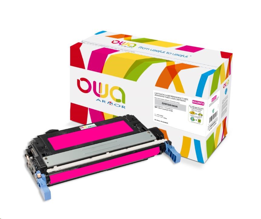OWA Armor toner pro HP Color Laserjet 4700, 10000 Stran, Q5953A, červená/magenta