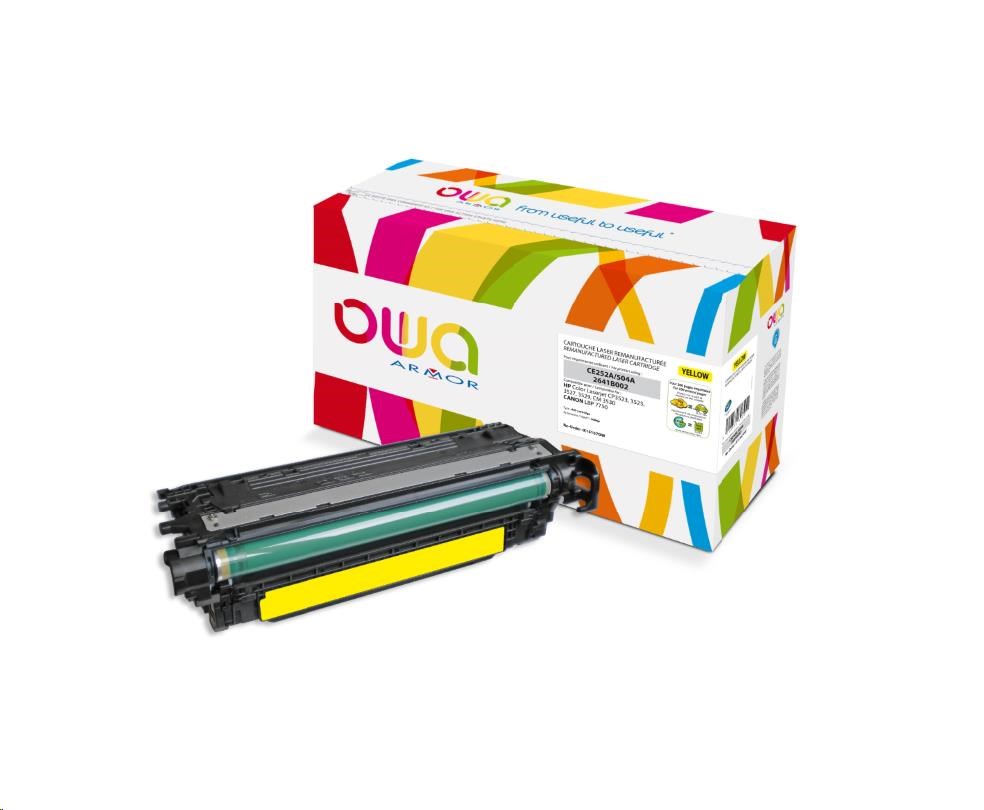 OWA Armor toner pro HP Color Laserjet CP3525, 7000 Stran, CE252A, žlutá/yellow