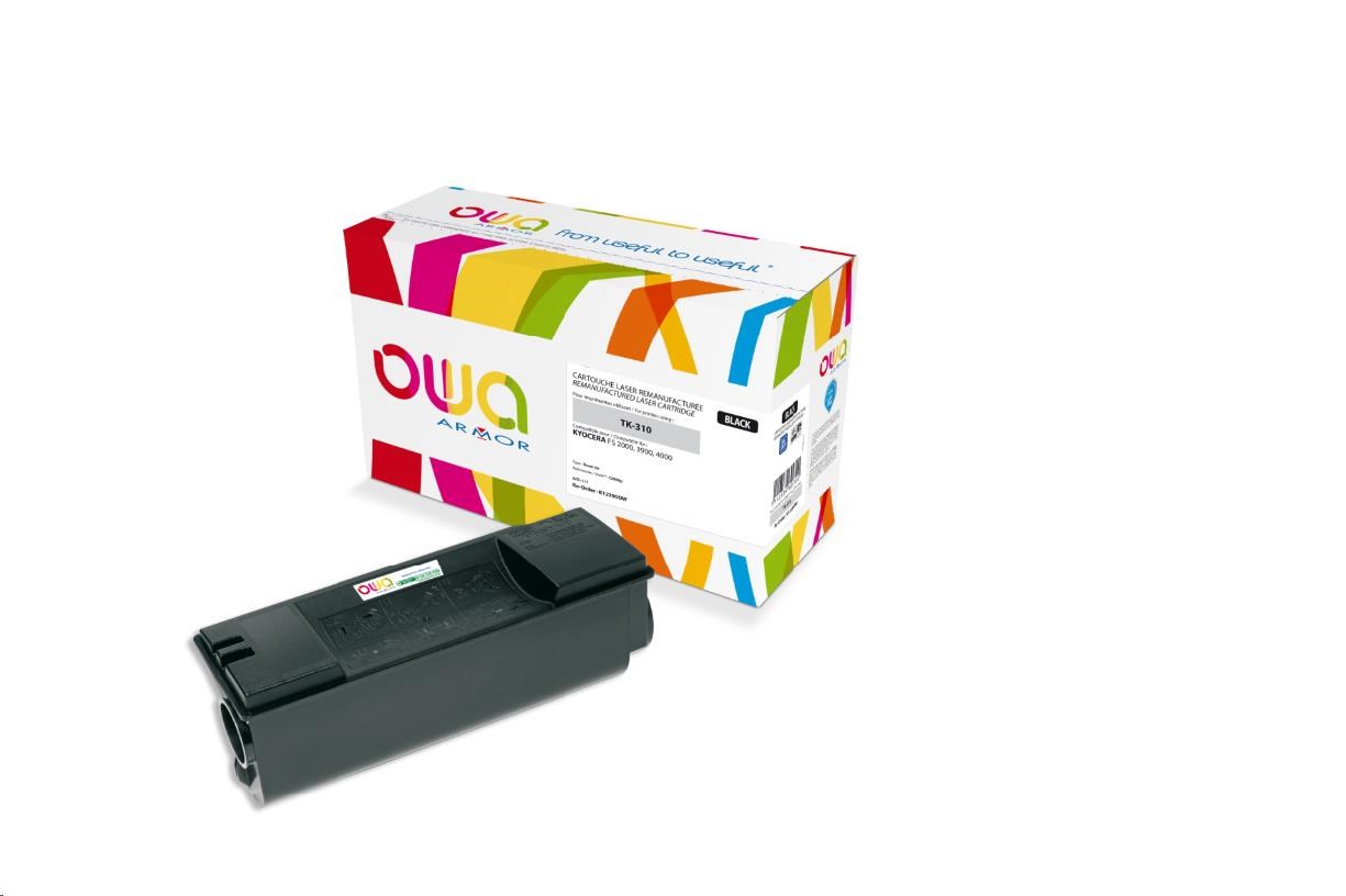 OWA Armor toner pro KYOCERA FS 2000, 3900, 4000, 12000 Stran, TK310, černá/black + waste box (TK-310)