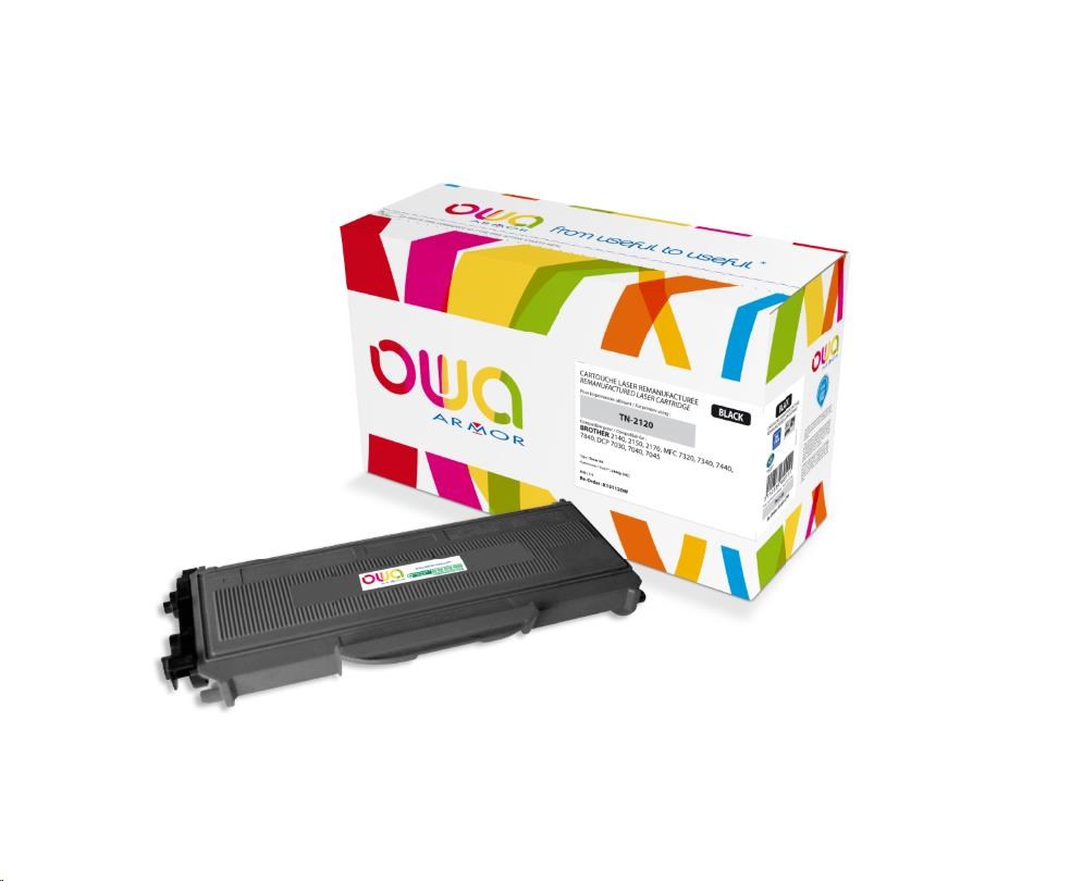 OWA Armor toner pro BROTHER HL 2140, 2150, 2170, 2600 Stran, TN2120,  černá/black (TN-2120)