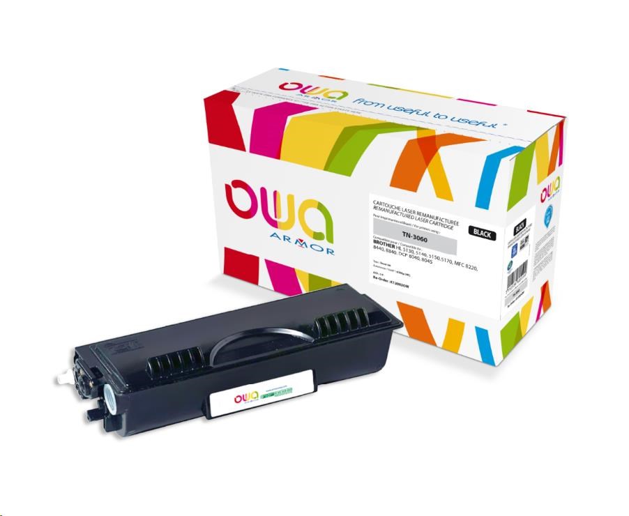 OWA Armor toner pro BROTHER HL 5130, 5140, 5150, 5170 MFC 8220, 8440, DCP 8045, 6700 Stran,TN3060,černá/black (TN-3060)