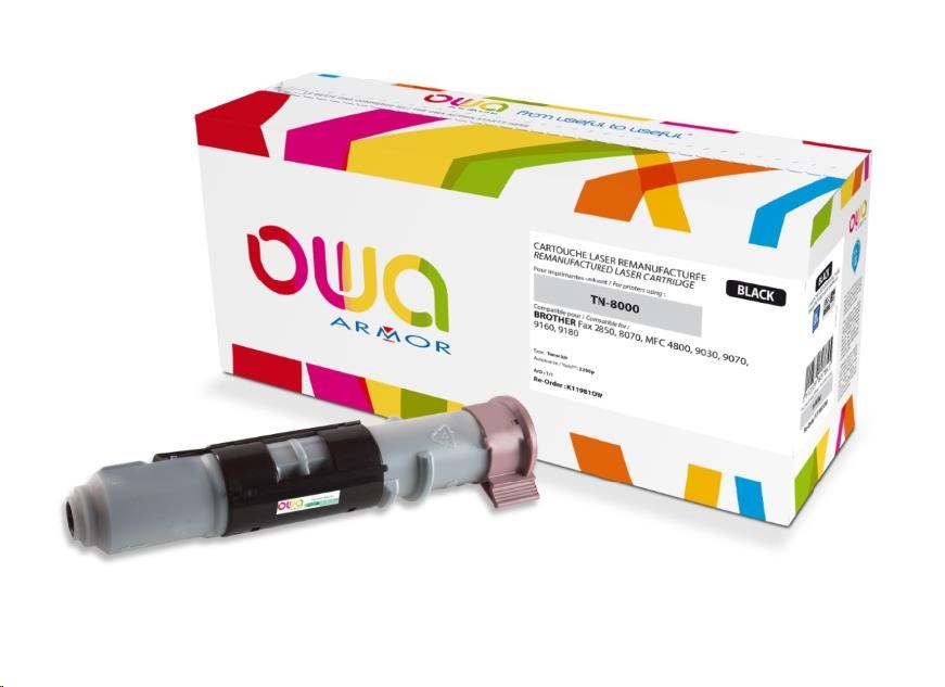 OWA Armor toner pro HP Laserjet 1300, 4000 Stran, Q2613X, černá/black