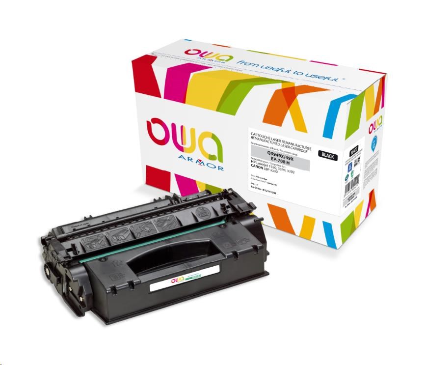 OWA Armor toner pro HP Laserjet 1320, AIO 3390, 3392, 6000 Stran, Q5949X, černá/black