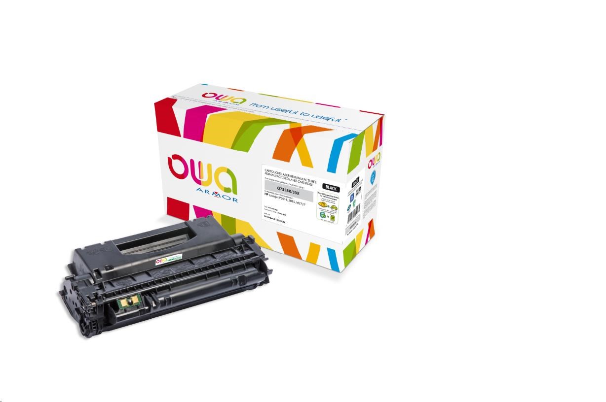 OWA Armor toner pro HP Laserjet P2015, 7000 Stran, Q7553X , černá/black