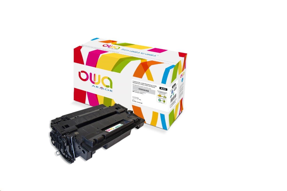 OWA Armor toner pro HP Laserjet P3015, Ese 500 MFP M525, Pro M521, 6000 Stran, CE255A, černá/black