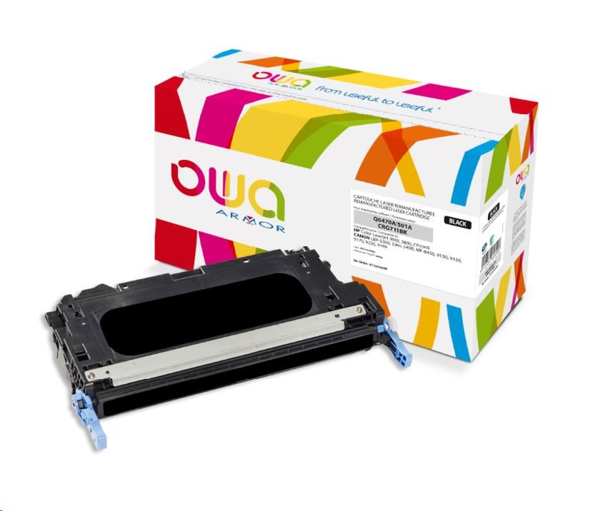 OWA Armor toner pro HP Color Laserjet 3600, 3800, CP3505, 6000 Stran, Q6470A, černá/black
