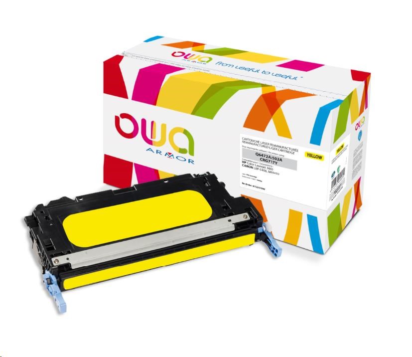 OWA Armor toner pro HP Color Laserjet 3600, 4000 Stran, Q6472A, žlutá/yellow