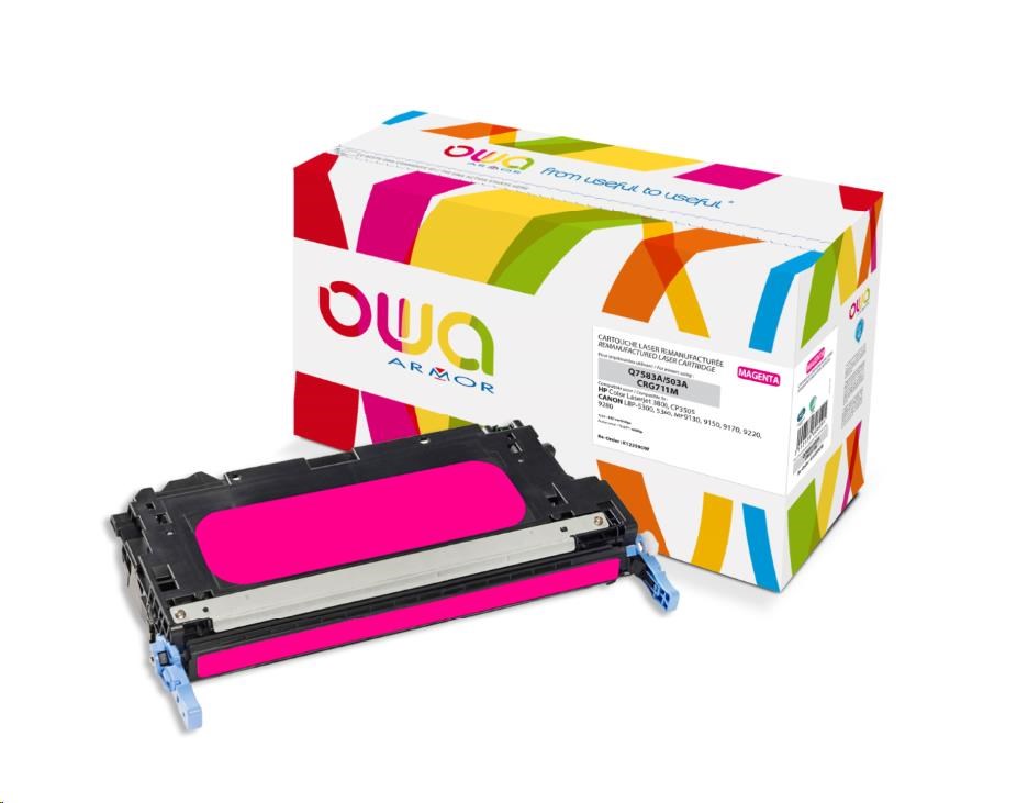 OWA Armor toner pro HP Color Laserjet 3800, CP3505, 6000 Stran, Q7583A, červená/magenta