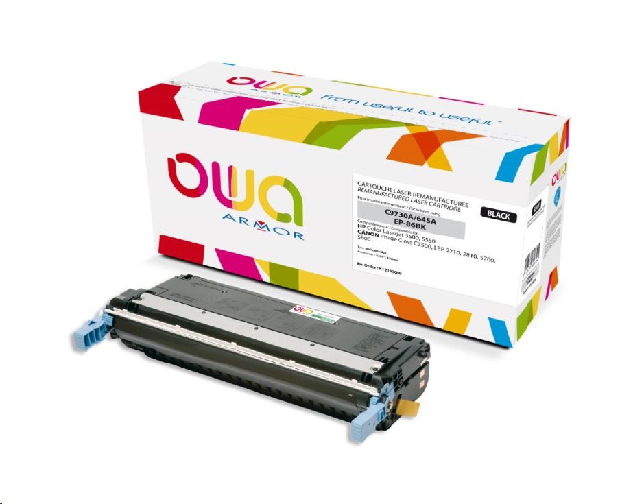 OWA Armor toner pro HP Color Laserjet 5500, 5550, 13000 Stran, C9730A, černá/black