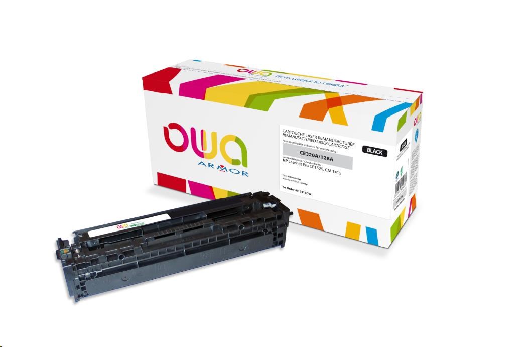 OWA Armor toner pro HP Laserjet Pro CP1525, 2000 Stran, CE320A, černá/black