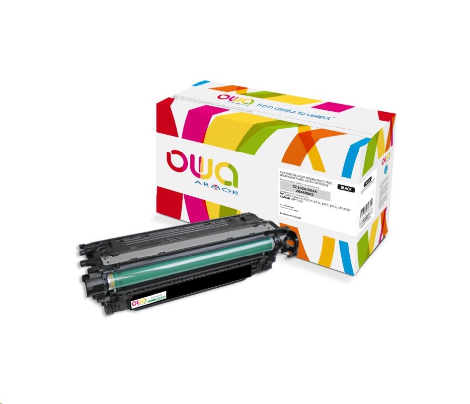 OWA Armor toner pro HP Color Laserjet CP3525, 5000 Stran, CE250A, černá/black