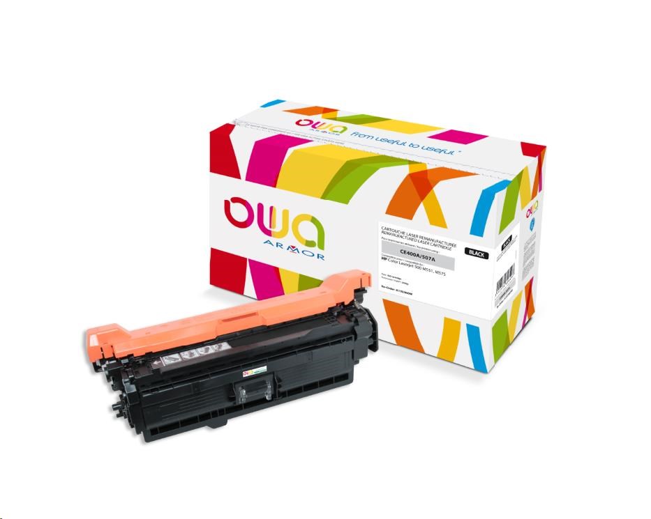 OWA Armor toner pro HP Color Laserjet Ese 500 M551, M575, 5500 Stran, CE400A, černá/black