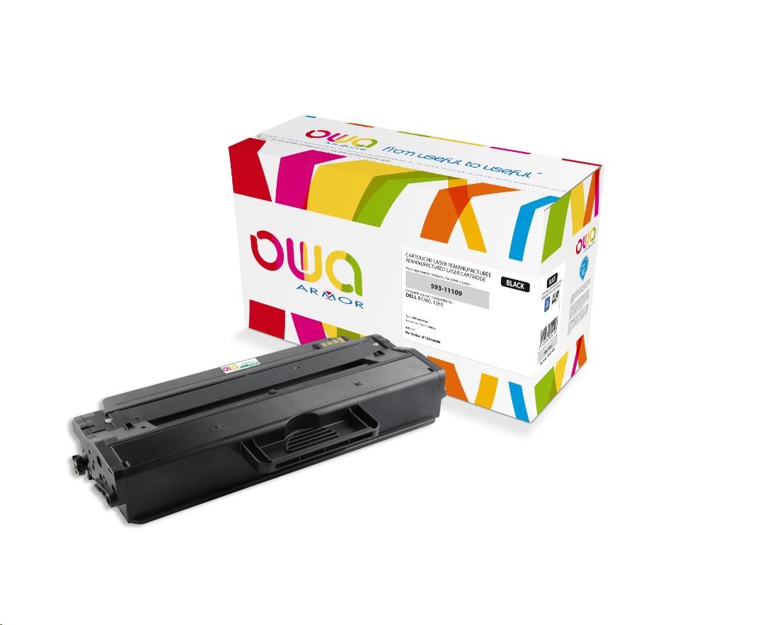 OWA Armor toner pro DELL B1260, 1265, 2500 Stran, 593-11109, černá/black