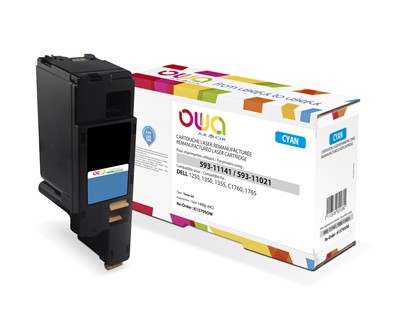 OWA Armor toner pro DELL 1250, 1350, 1355, C1760, C1765, 1400   Stran, 593-11141, modrá/cyan