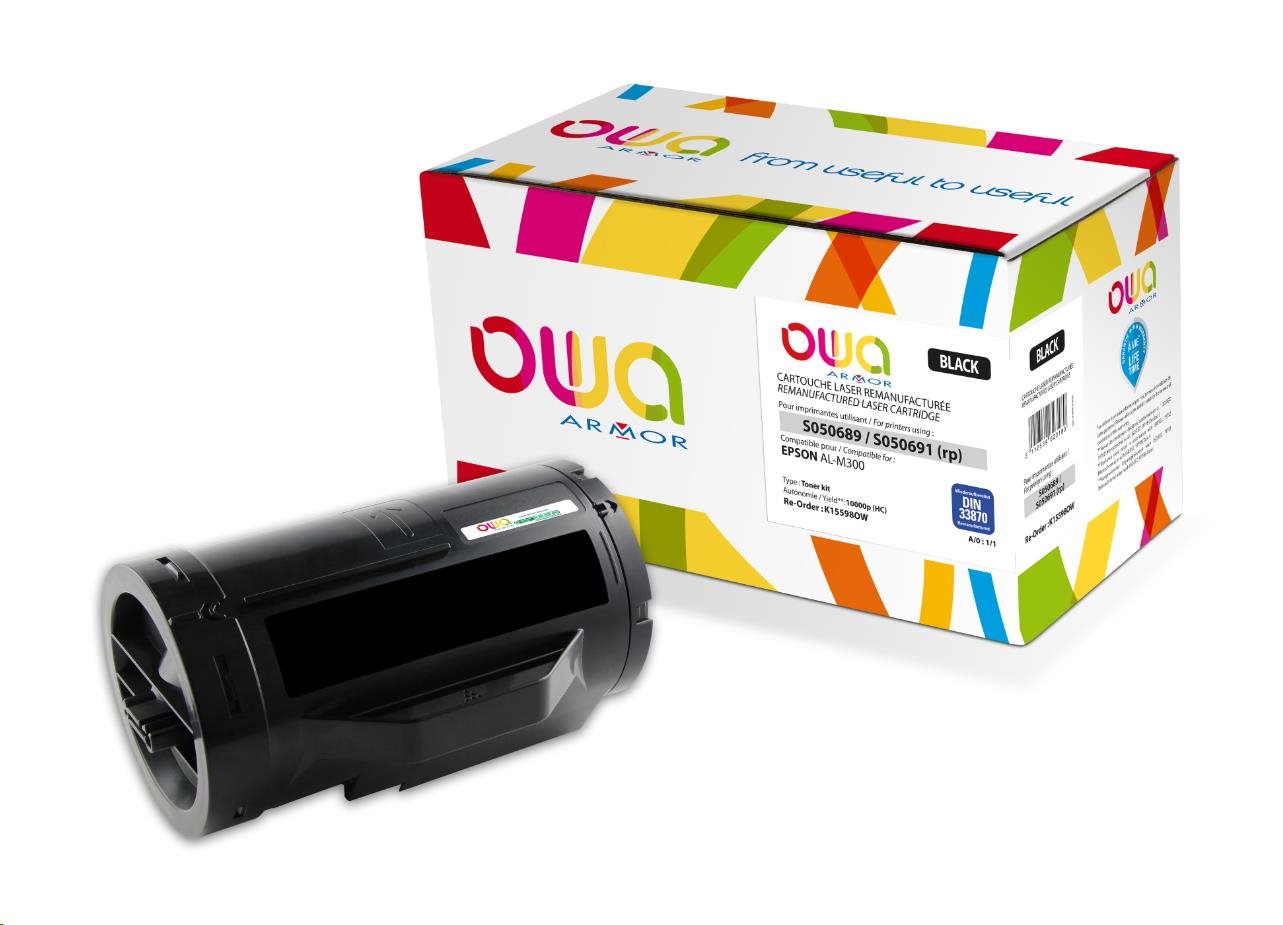 OWA Armor toner pro EPSON AL M300, 10000   Stran, C13S050691, černá/black
