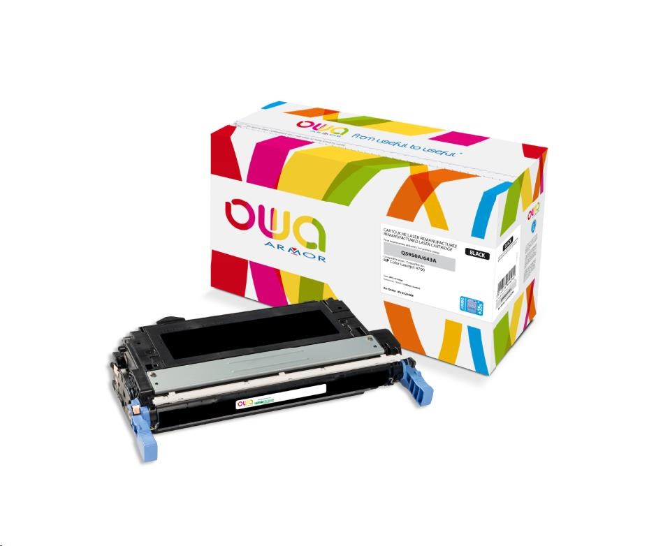 OWA Armor toner pro HP Color Laserjet 4700, 15000 Stran, Q5950A JUMBO, černá/black