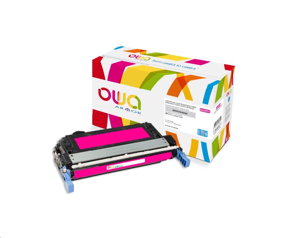 OWA Armor toner pro HP Color Laserjet 4700, 15000 Stran, Q5953A JUMBO, červená/magenta
