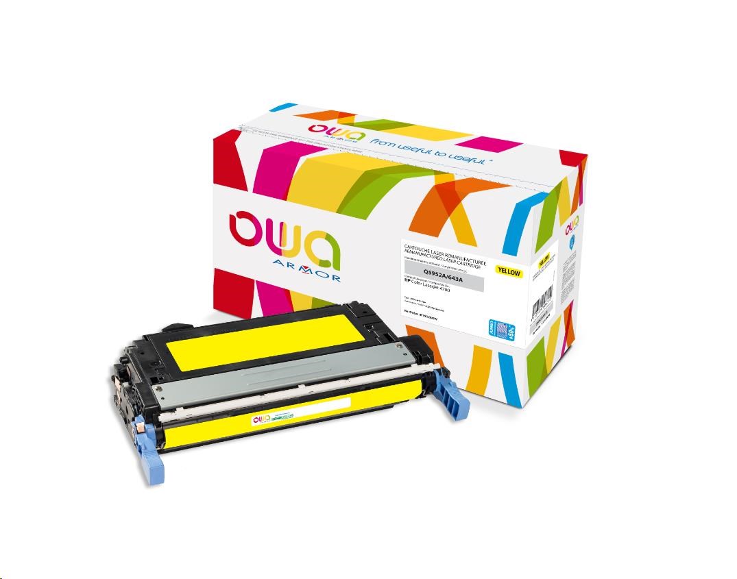 OWA Armor toner pro HP Color Laserjet 4700, 15000 Stran, Q5952A JUMBO, žlutá/yellow