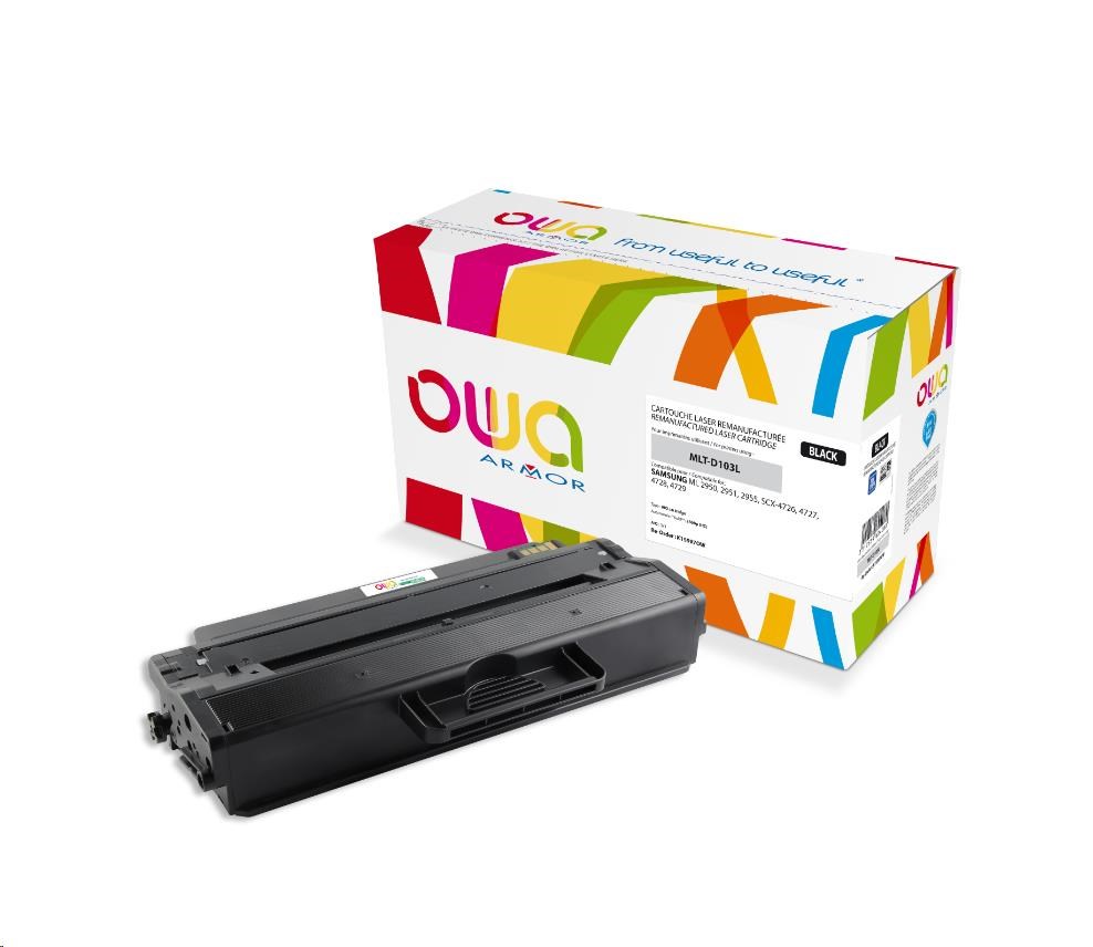 OWA Armor toner pro SAMSUNG ML2950, 2955, SCX4705,4727,4728,4729,2500 Stran,MLTD103L,černá/black (MLT-D103L,SU716A)