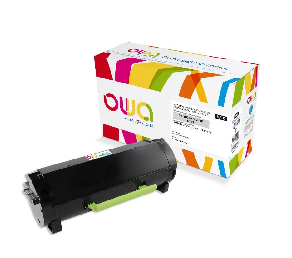 OWA Armor toner pro LEXMARK MX310, 410, 510, 511, 610, 611, 10000   Stran, 60F2H00, černá/black