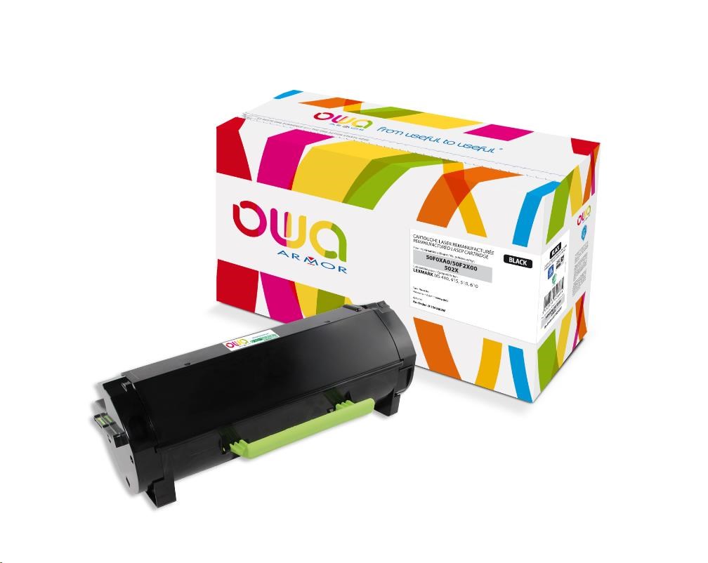 OWA Armor toner pro LEXMARK MS410, 415, 510, 610, 10000   Stran, 50F2X00, černá/black