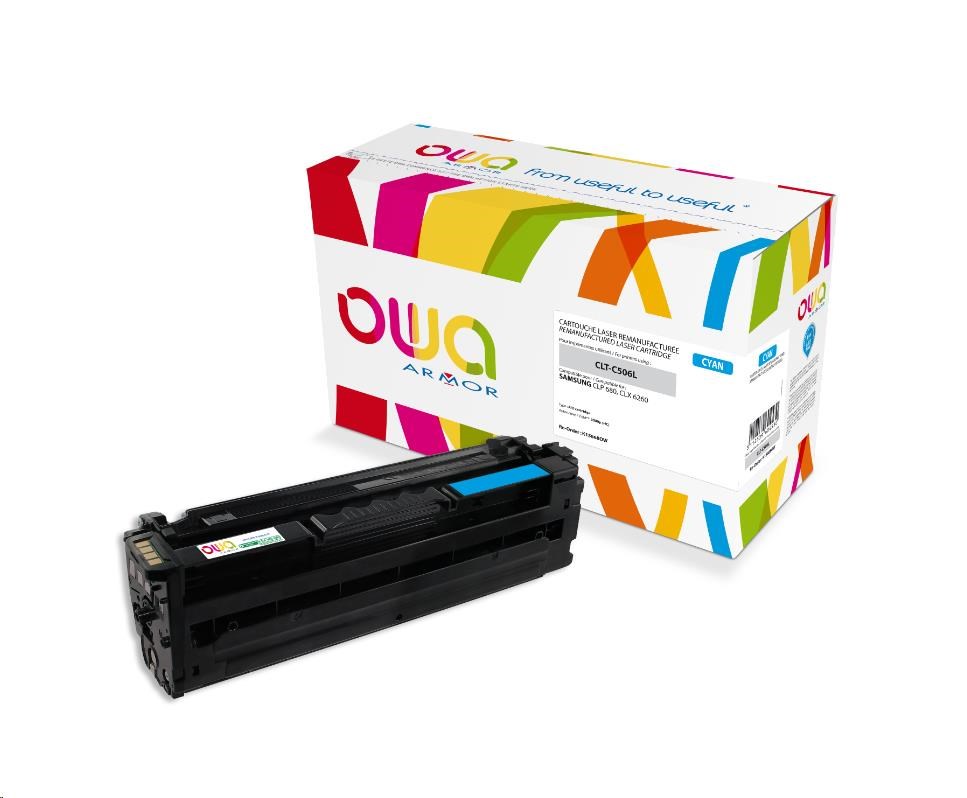 OWA Armor toner pro SAMSUNG CLP 680, CLX 6260, 3500   Stran, CLTC506L, modrá/cyan (CLT-C506L,SU038A)