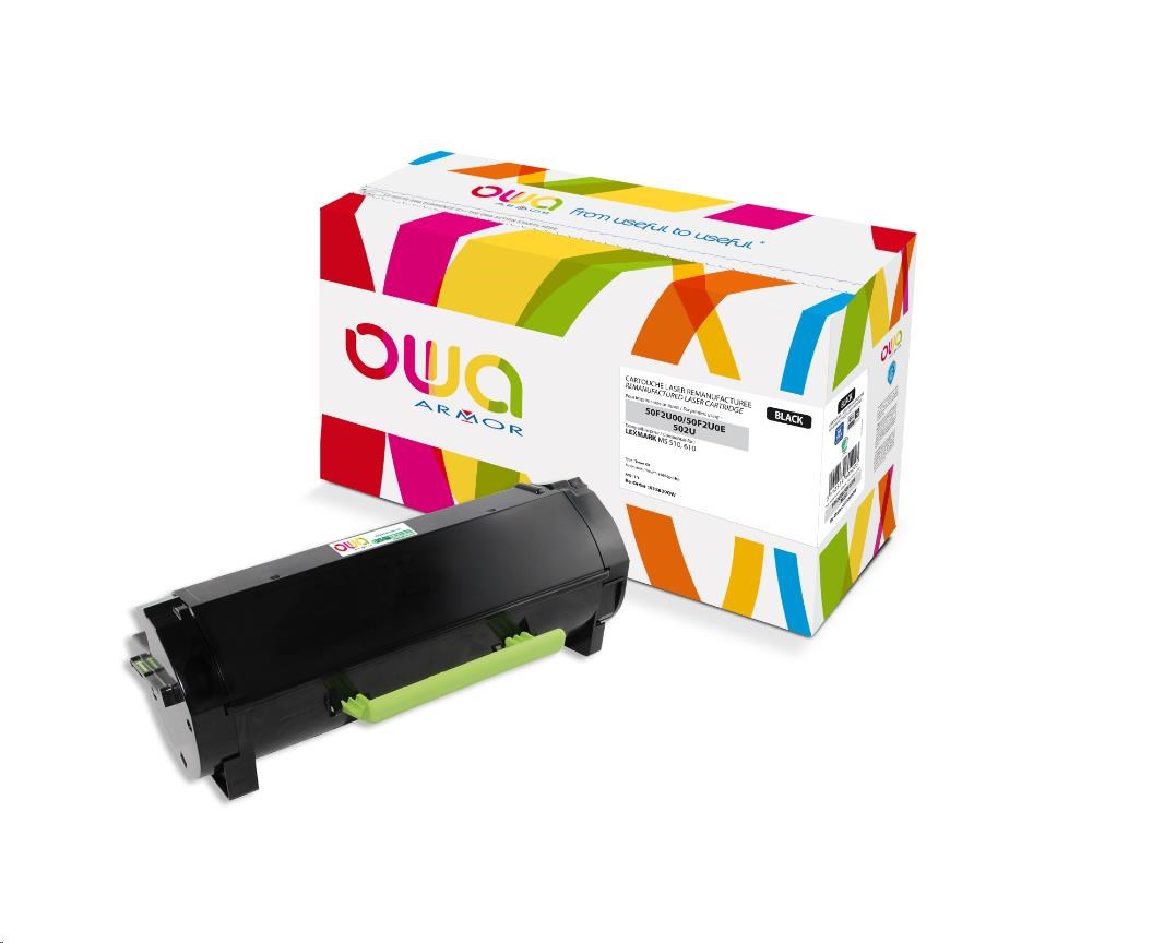 OWA Armor toner pro LEXMARK MS510, 610, 20000   Stran, 50F2U00, černá/black