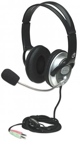 MANHATTAN Sluchátka s mikrofonem Classic Stereo Headset