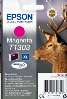 EPSON ink bar Singlepack "Jelen" Magenta T1303 DURABrite Ultra Ink (10,1 ml)