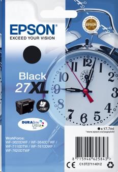 EPSON ink čer Singlepack "Budík" Black 27XL DURABrite Ultra Ink