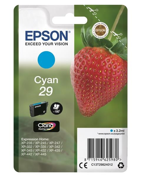 EPSON ink bar Singlepack "Jahoda" Cyan 29 Claria Home Ink