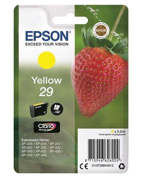 EPSON ink bar Singlepack "Jahoda" Yellow 29 Claria Home Ink