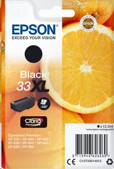 EPSON ink čer Singlepack "Pomeranč" Black 33XL Claria Premium Ink