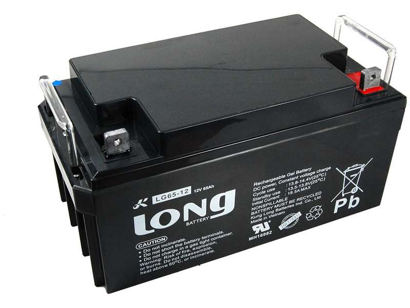Long 12V 65Ah olověný akumulátor DeepCycle GEL F4