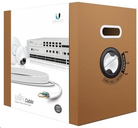 UBNT UniFi Cable [CAT6, drát, certifikace CRM, 23AWG, 305m]