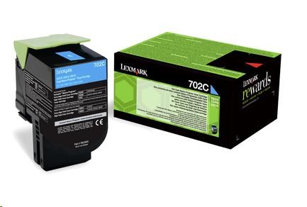 LEXMARK Cyan toner 702M pro CS310/410/510 z programu Lexmark Return (1 000 stran)