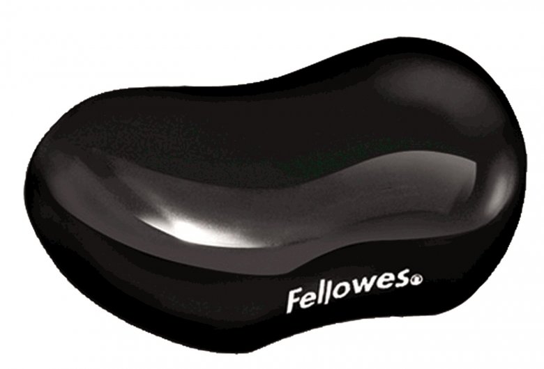 Podložka pod zápěstí Fellowes CRYSTAL gelová černá