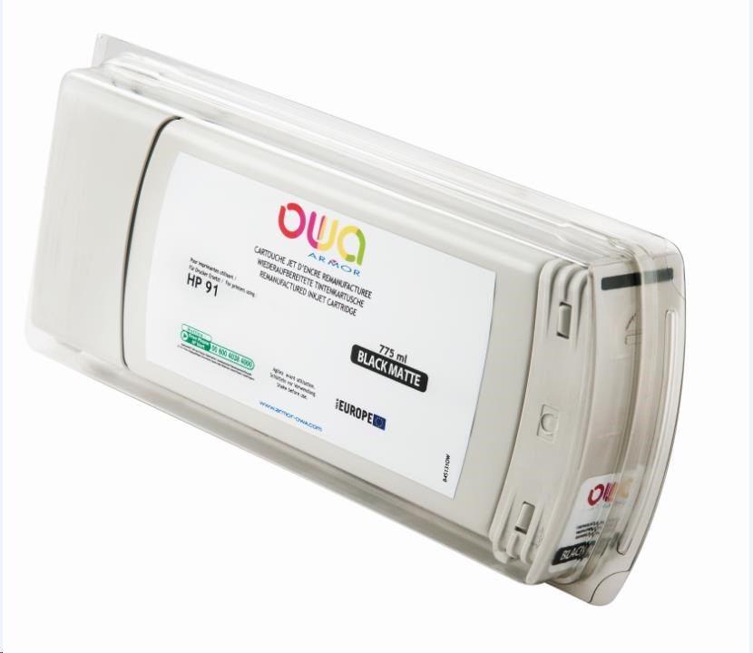 OWA Armor cartridge pro HP DesignJet Z 6100, 775ml, C9464A, Black Mat