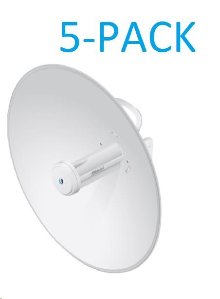 UBNT airMAX PowerBeam5 AC 2x25dBi Gen2, 5-PACK [400mm, Client/AP, 5GHz, airMAX ac, 10/100/1000 Ethernet]