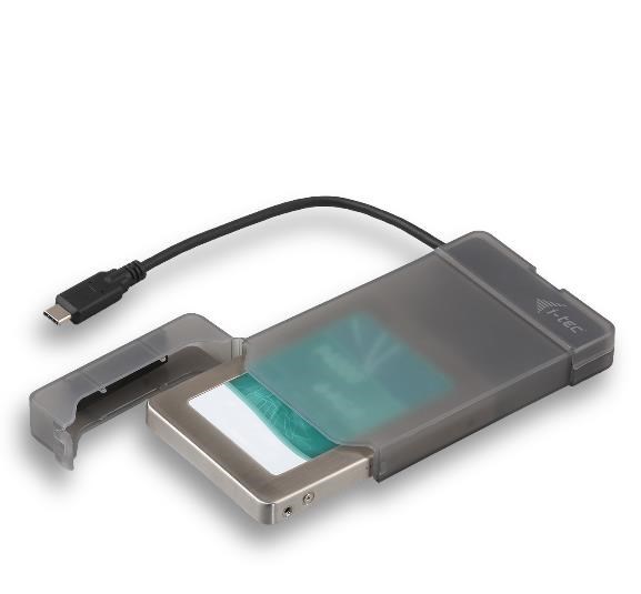 i-tec USB 3.0 MySafe Easy, rámeček na externí pevný disk 9,5mm / 2.5" USB-C 3.1 Gen2, černý