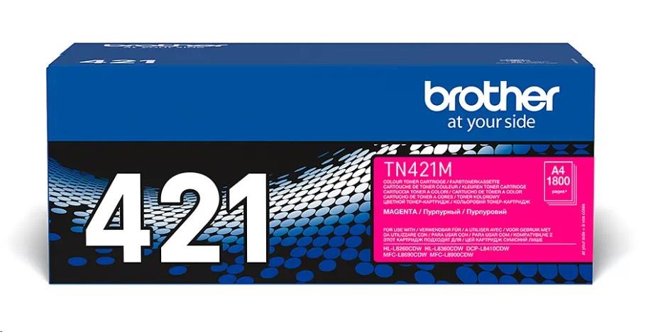 BROTHER Toner TN-421M pro HL-L8260CDW/HL-L8360CDW/DCP-L8410CDW, 1.800 stran, Magenta