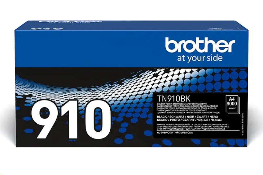 BROTHER Toner TN-910BK pro HLL-9310CDW/MFC-L9570CDW, 9.000 stran, Black