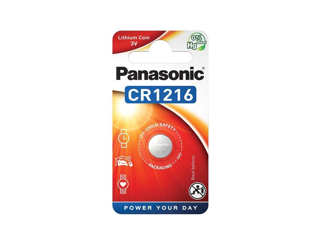 PANASONIC Lithiová baterie (knoflíková) CR-1216EL/1B  3V (Blistr 1ks)