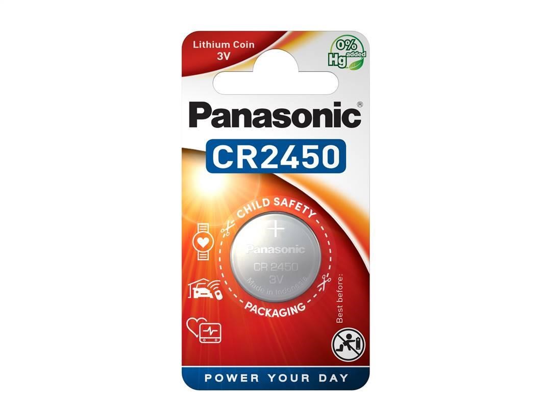 PANASONIC Lithiová baterie (knoflíková) CR-2450EL/1B  3V (Blistr 1ks)