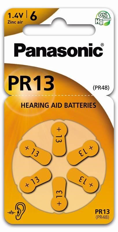 PANASONIC Zinkovzduchová baterie PR-13(48)/6LB AAA 1,2V (Blistr 6ks)