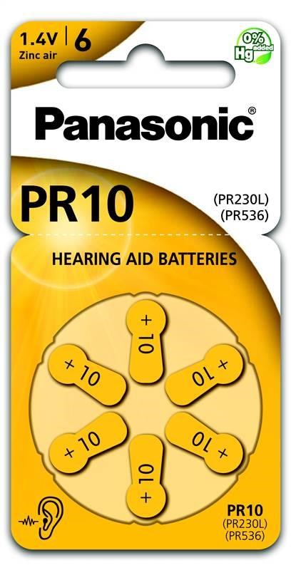 PANASONIC Zinkovzduchová baterie PR-230(10)/6LB AAA 1,2V (Blistr 6ks)