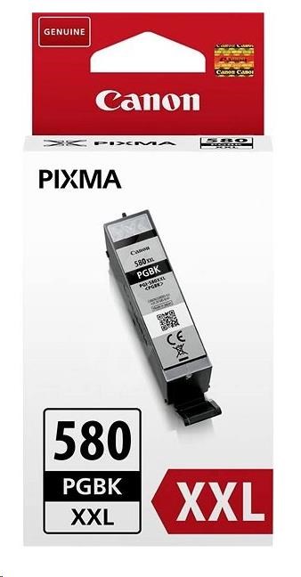 Canon CARTRIDGE PGI-580XXL pigmentová černá pro PIXMA TS615x, TS625x, TS635x, TR7550, TS815x (600 str.)