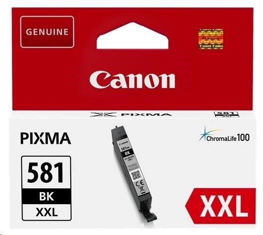 Canon CARTRIDGE CLI-581 XXL černá pro PIXMA TS615x, TS625x, TS635x, TR7550, TS815x (6 360 str.)